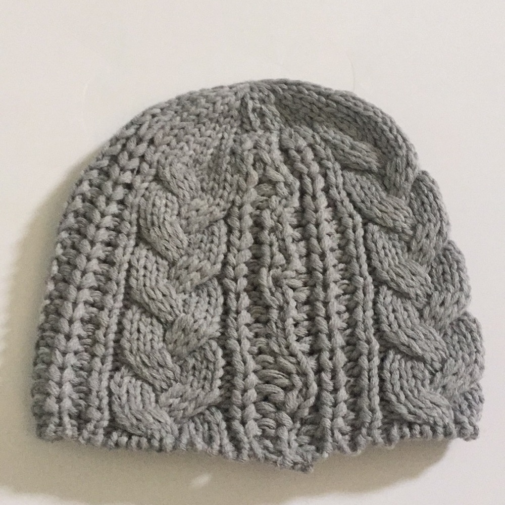 Grey Knitted Beanie
